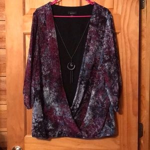 Fun Women’s Blouse with Attached Necklace